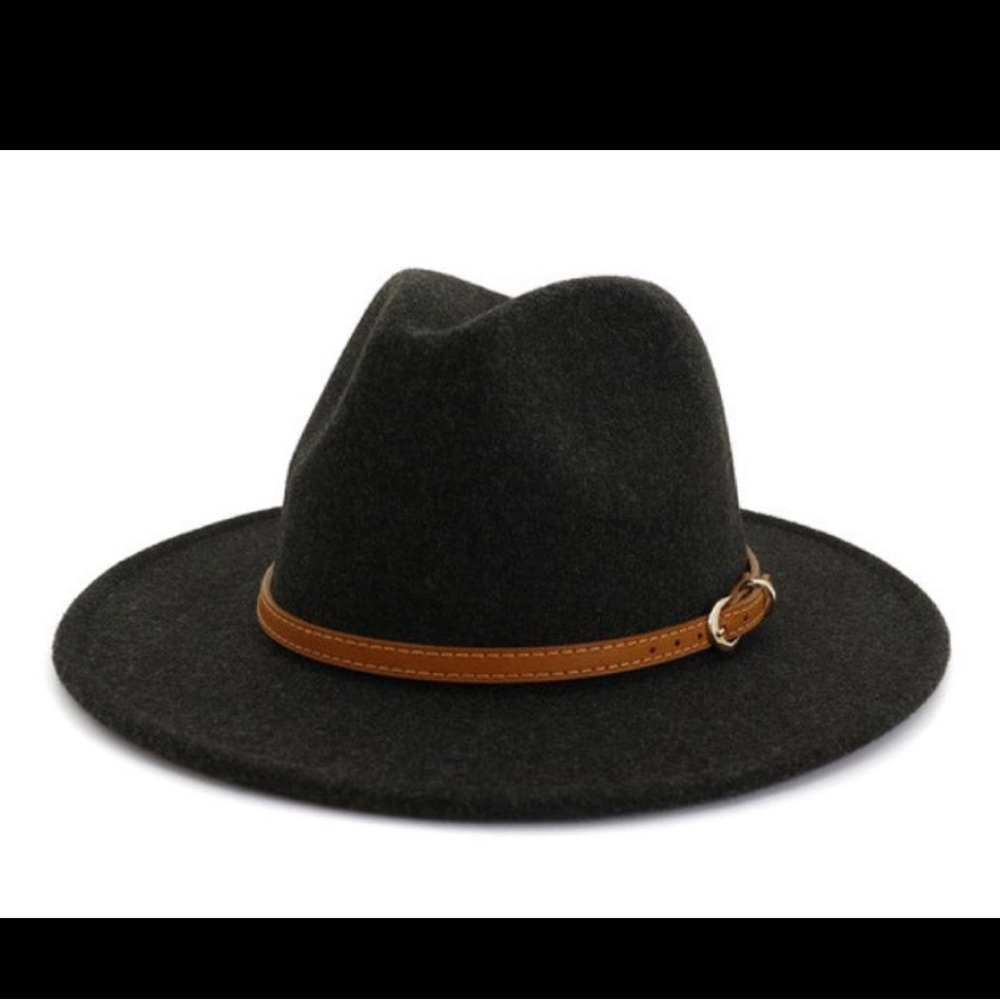 Black, fedora hat